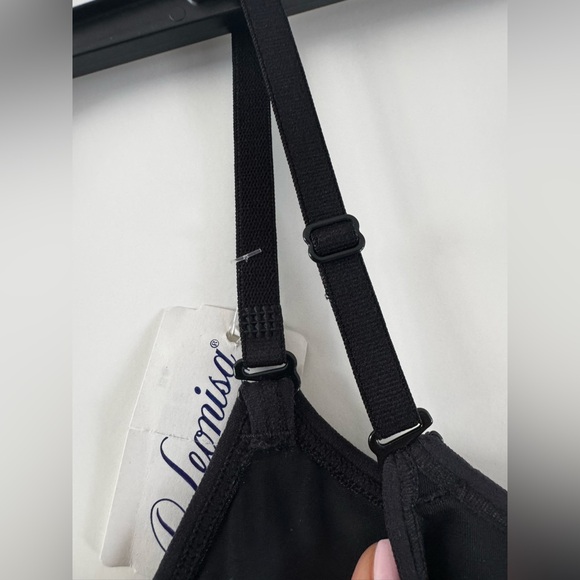 NWT Leonisa Women’s PowerSlim Secret Sculpting 2-Way Tank in black, size Medium. - Picture 8 of 14